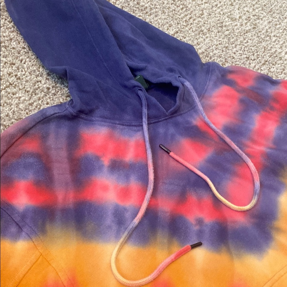 Wild Fable Ladies Tie Dye Cozy Hooded Long Sleeve Sweatshirt. Small #F00020542